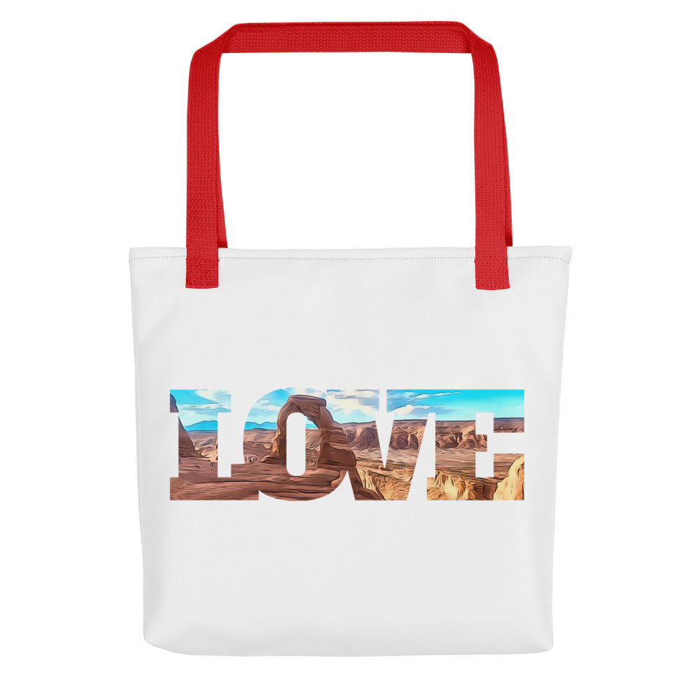 Delicate Arch LOVE Tote bag