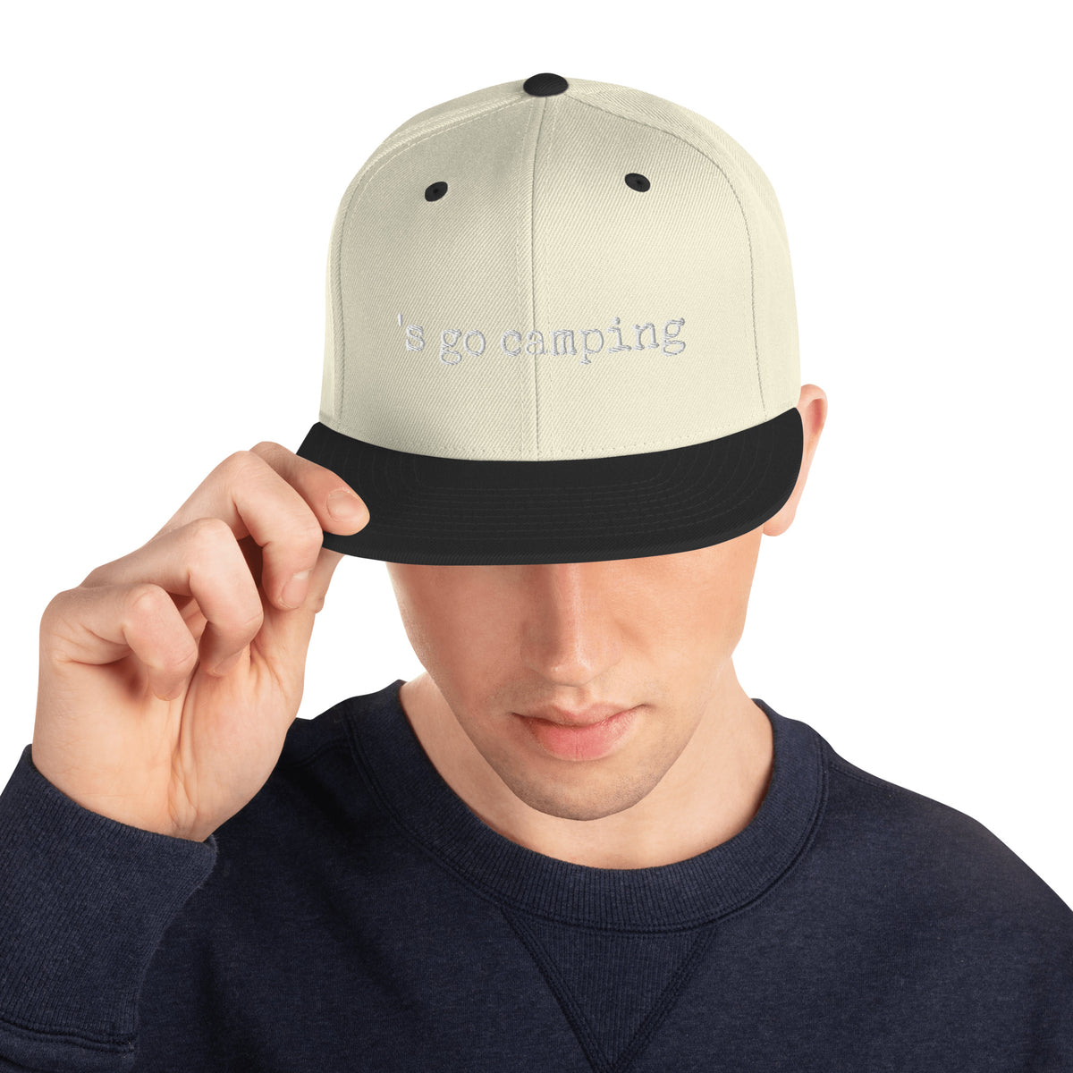 Let's Go Camping Snapback Hat