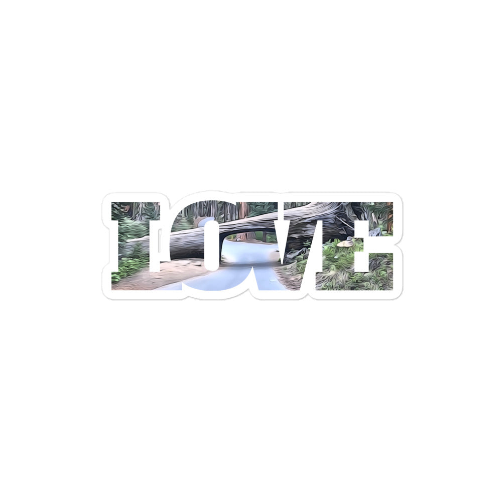 Tunnel Tree LOVE Bubble-free stickers