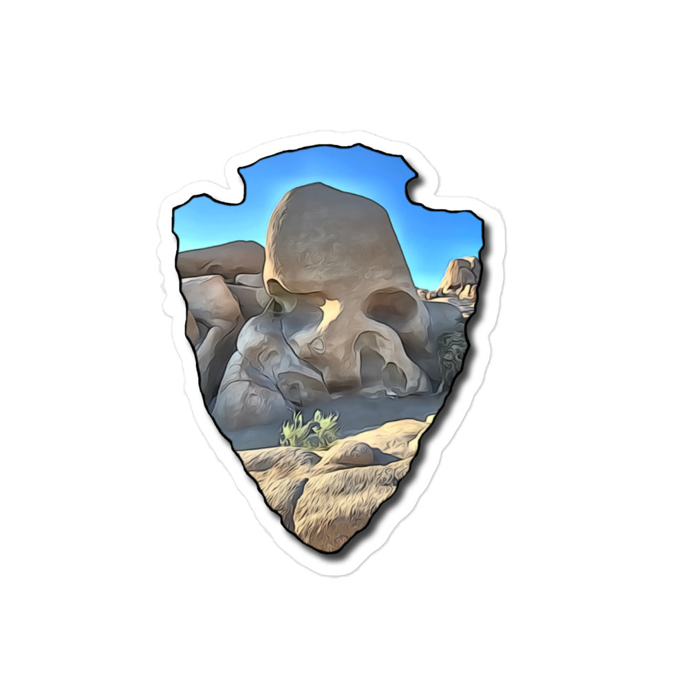 Skull Rock Arrowhead Bubble-free stickers