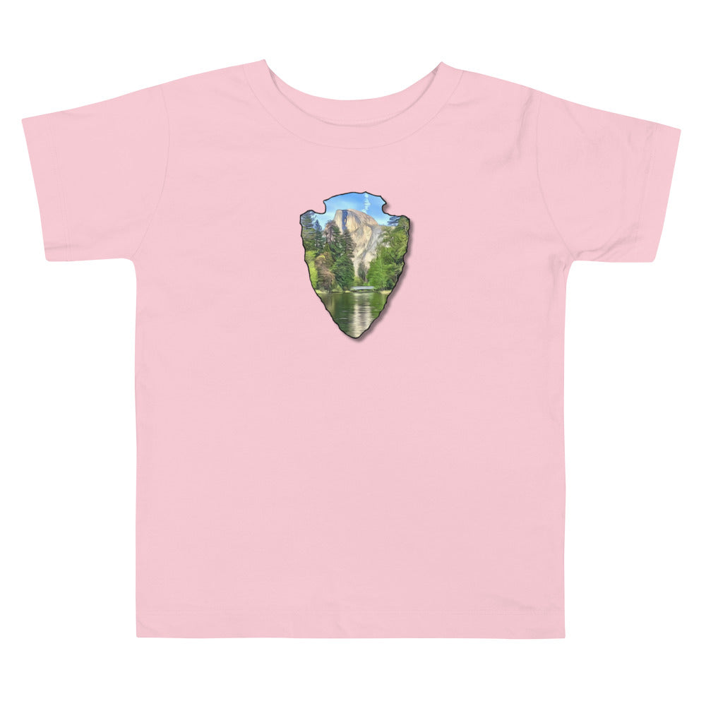 Half Dome with Sentinel Bridge Arrowhead Toddler Short Sleeve Tee