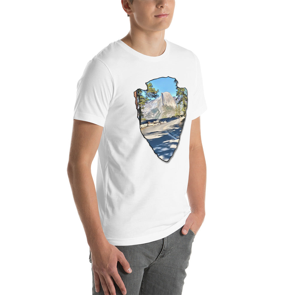 Road to Glacier Point Arrowhead Unisex t-shirt