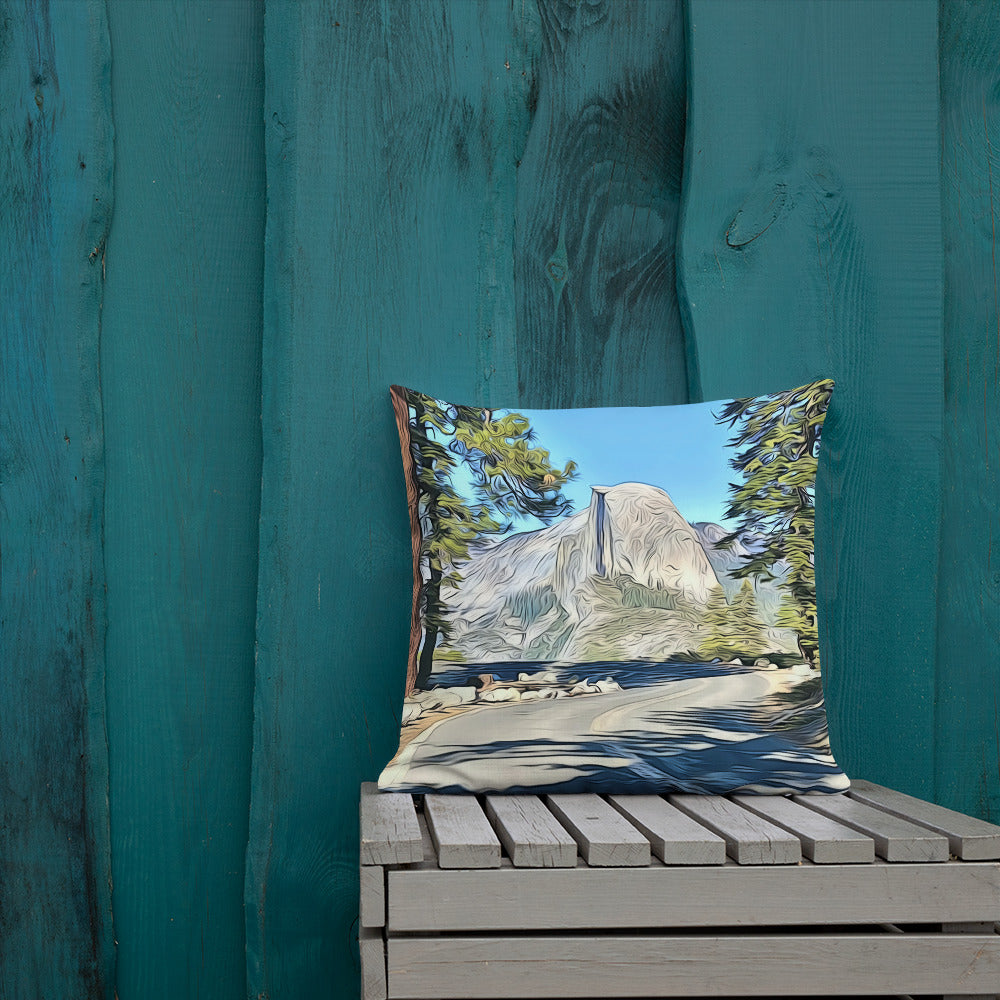 Road to Glacier Point Premium Pillow