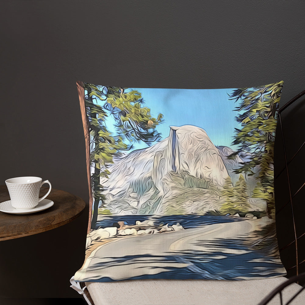 Road to Glacier Point Premium Pillow