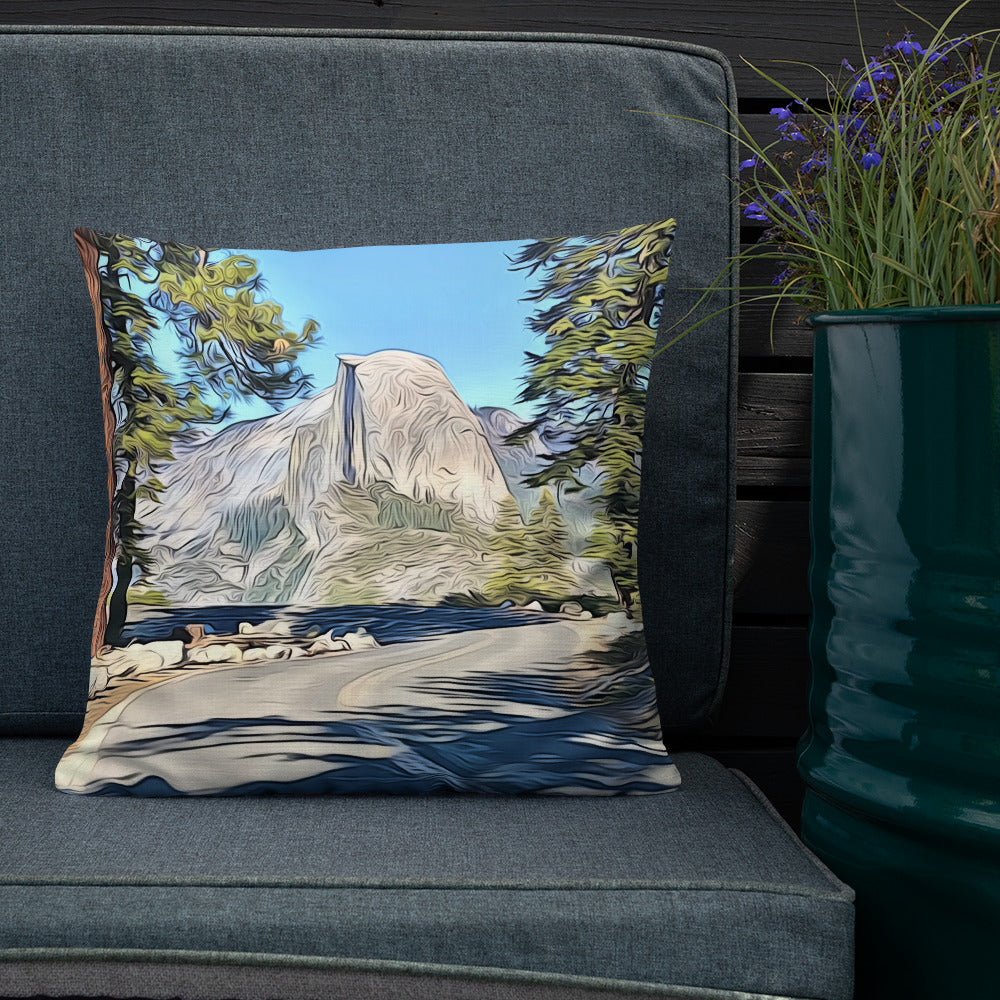Road to Glacier Point Premium Pillow