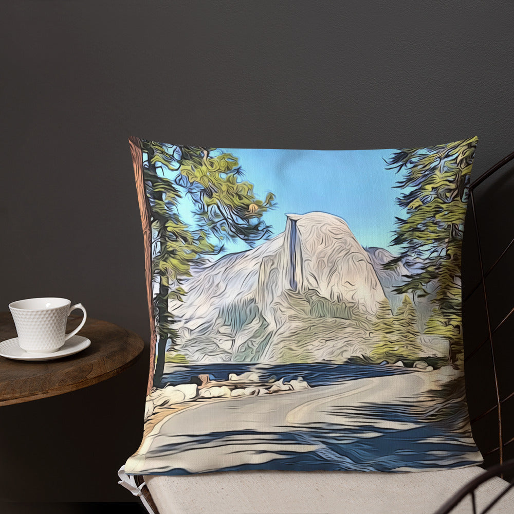 Road to Glacier Point Premium Pillow
