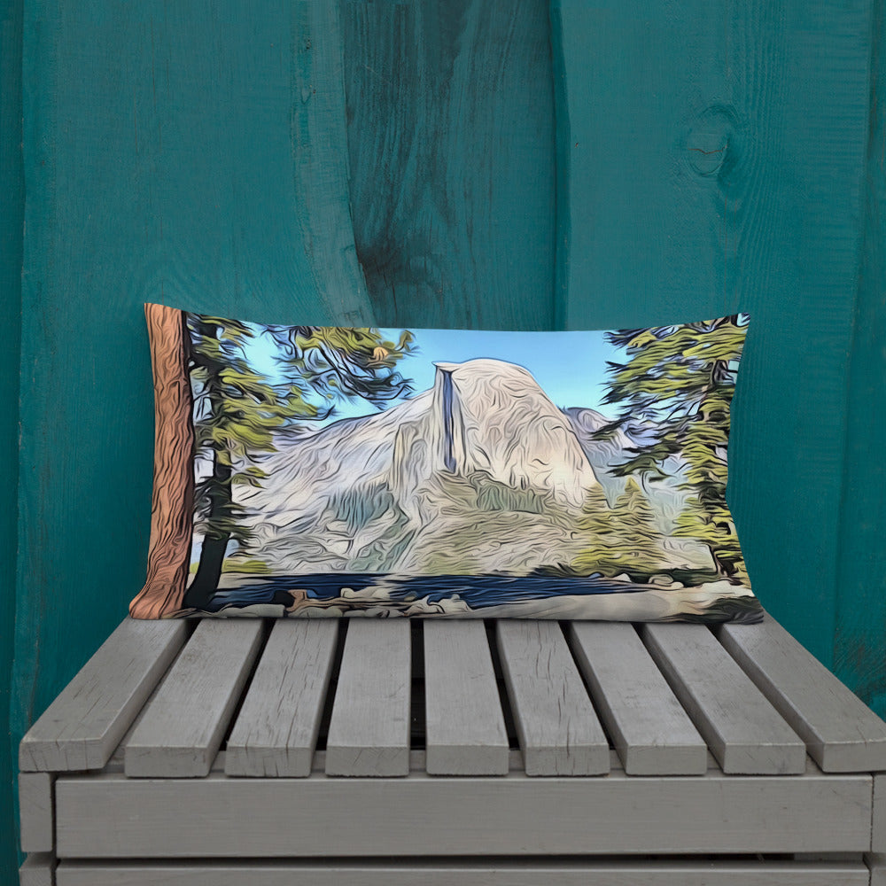 Road to Glacier Point Premium Pillow