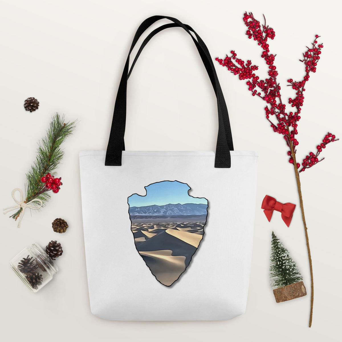 Mesquite Flat Sand Dunes Arrowhead Tote bag