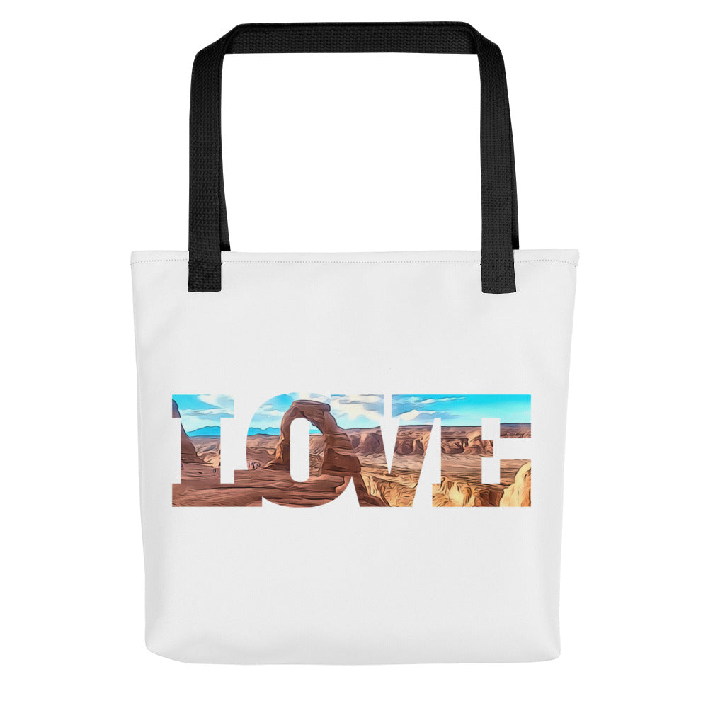 Delicate Arch LOVE Tote bag