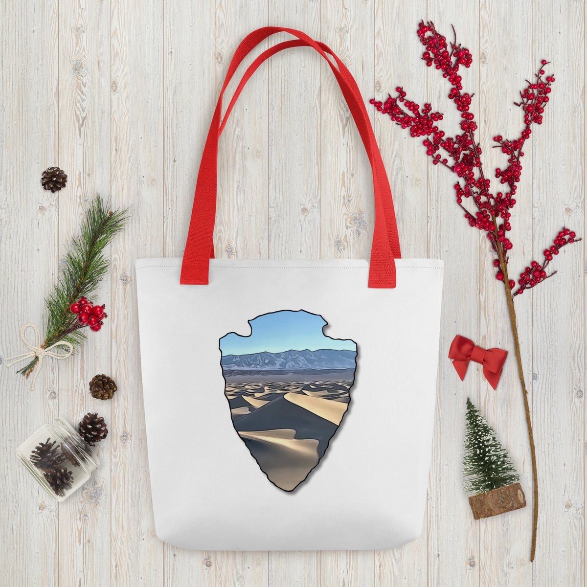 Mesquite Flat Sand Dunes Arrowhead Tote bag