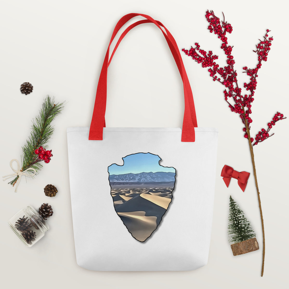 Mesquite Flat Sand Dunes Arrowhead Tote bag
