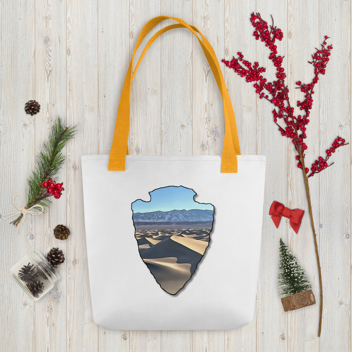 Mesquite Flat Sand Dunes Arrowhead Tote bag