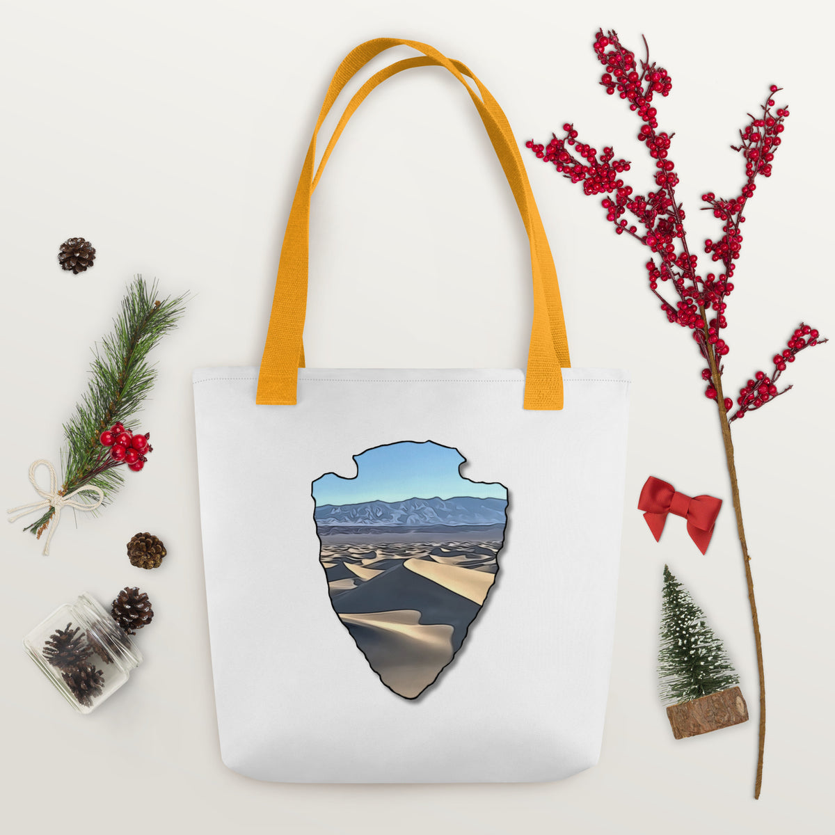 Mesquite Flat Sand Dunes Arrowhead Tote bag