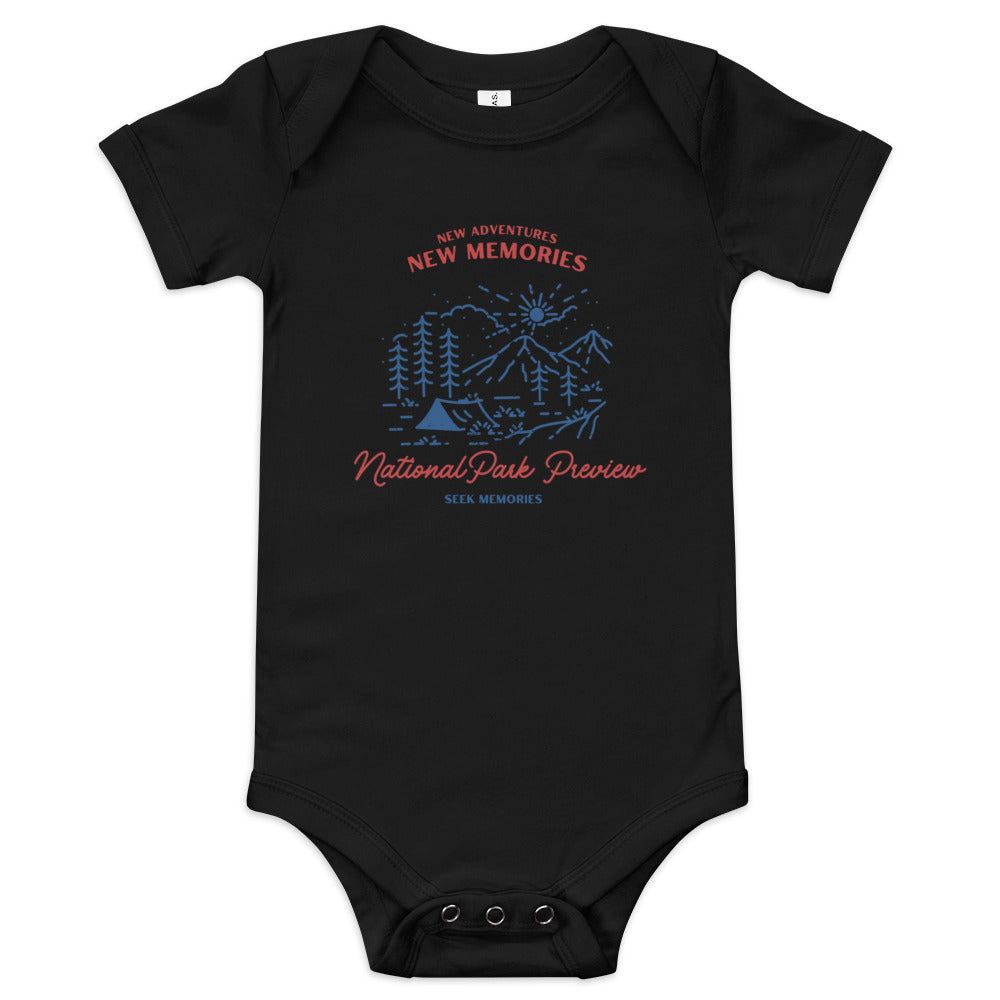 New Adventures New Memories Baby short sleeve one piece