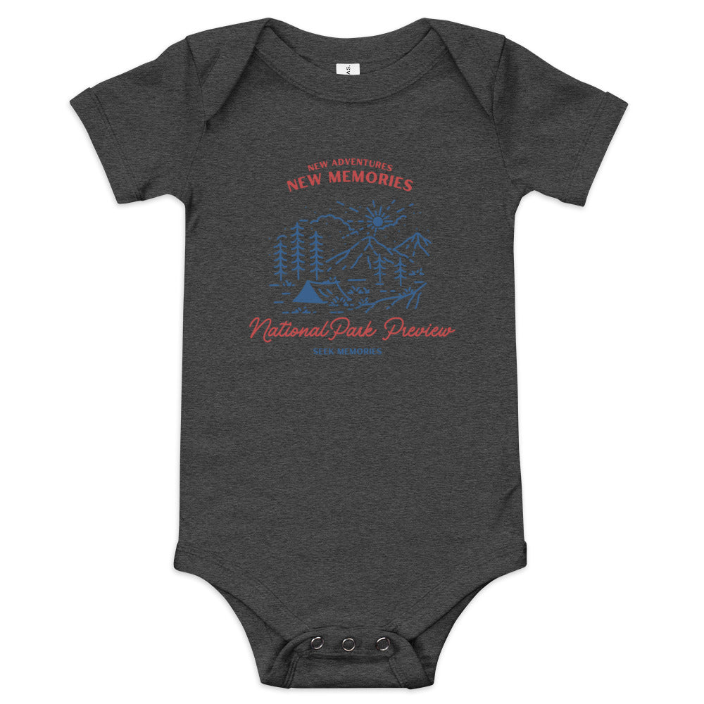 New Adventures New Memories Baby short sleeve one piece
