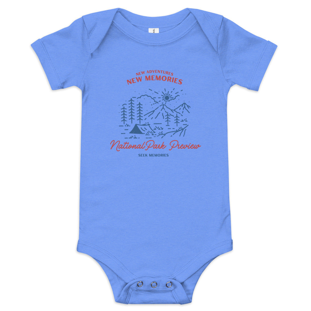 New Adventures New Memories Baby short sleeve one piece