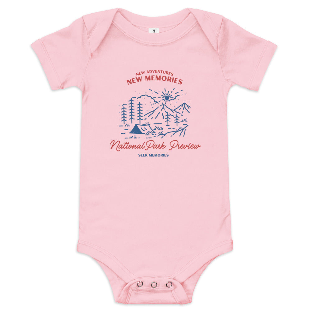 New Adventures New Memories Baby short sleeve one piece