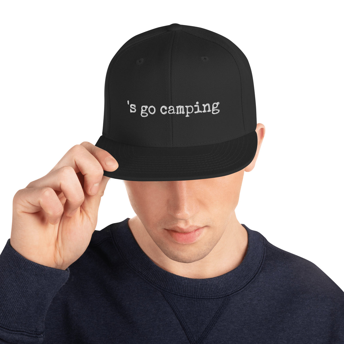 Let's Go Camping Snapback Hat