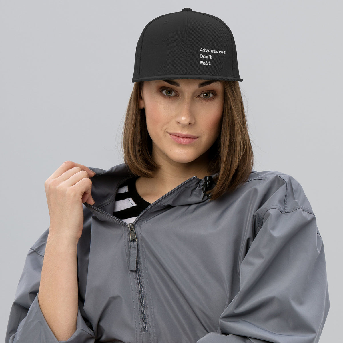 Adventures Don't Wait Snapback Hat