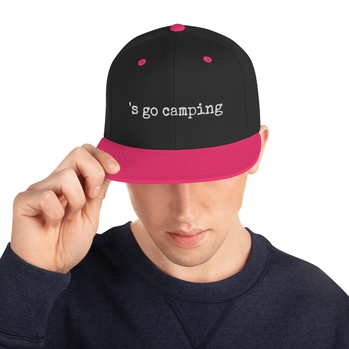Let's Go Camping Snapback Hat
