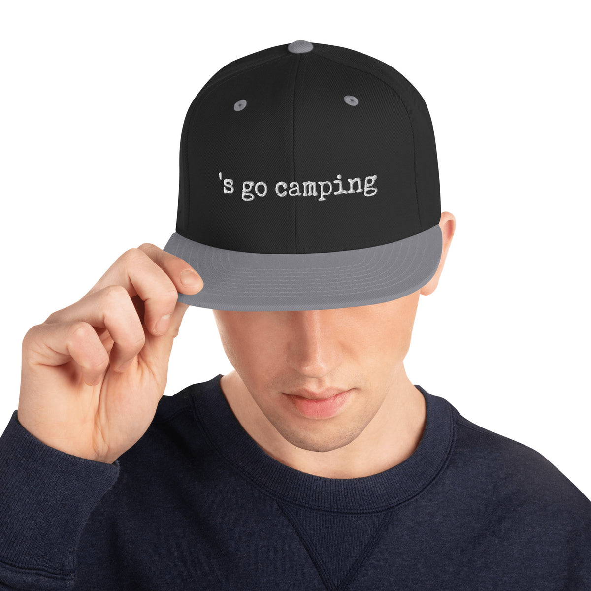 Let's Go Camping Snapback Hat
