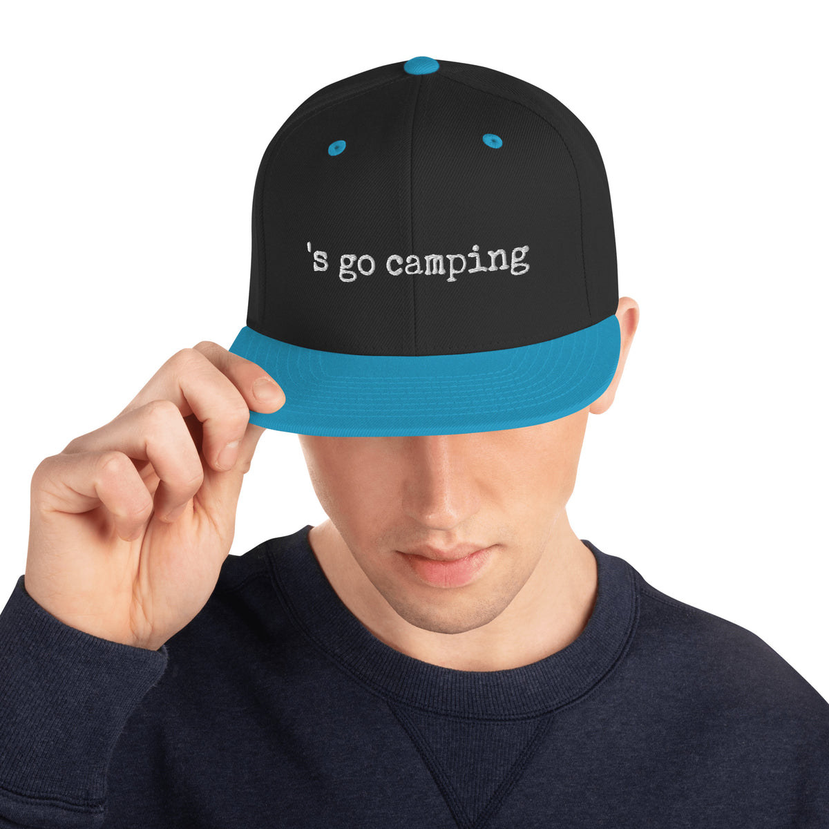 Let's Go Camping Snapback Hat