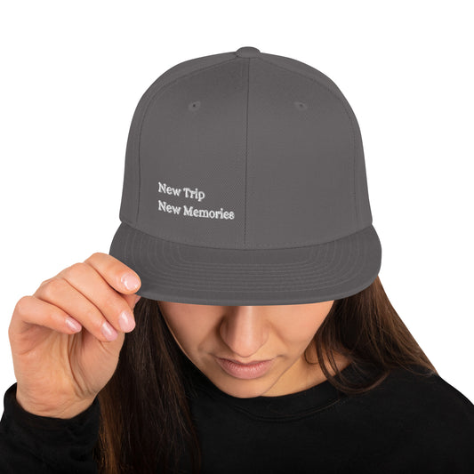 New Trip New Memories Snapback Hat