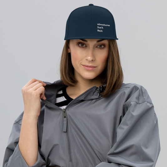 Adventures Don't Wait Snapback Hat