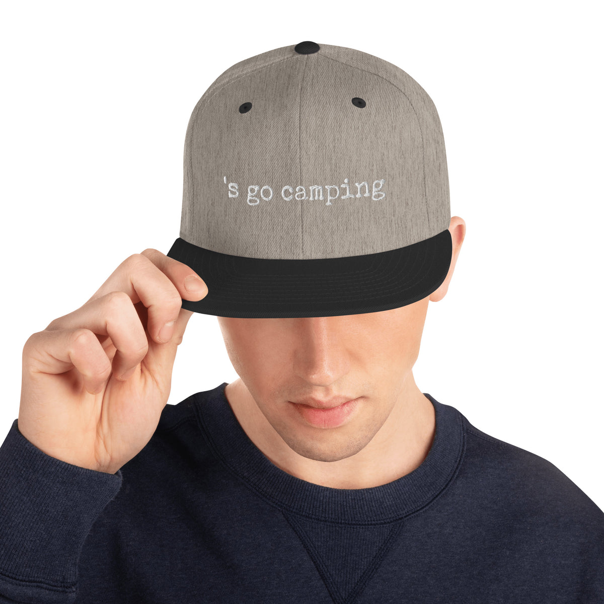 Let's Go Camping Snapback Hat