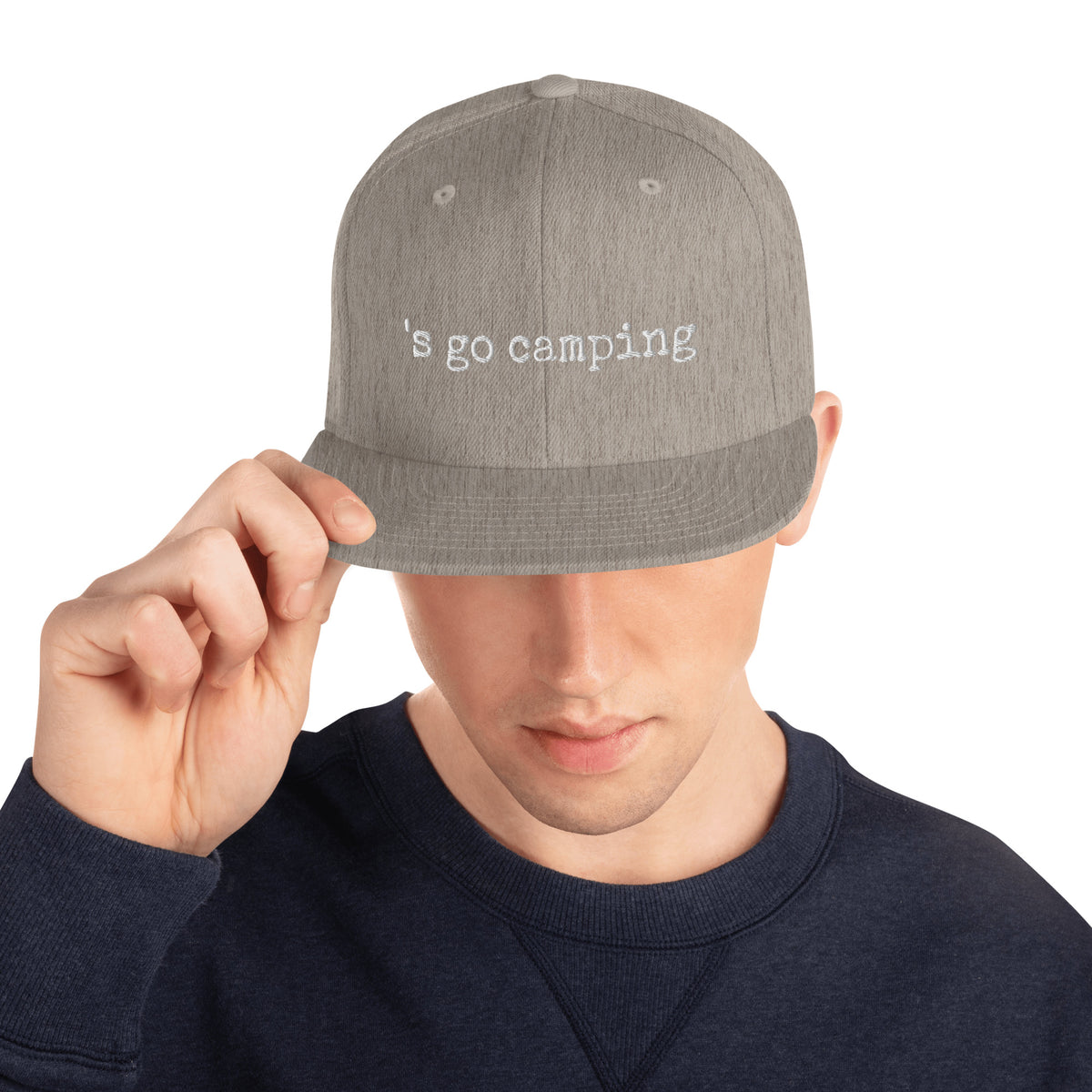 Let's Go Camping Snapback Hat