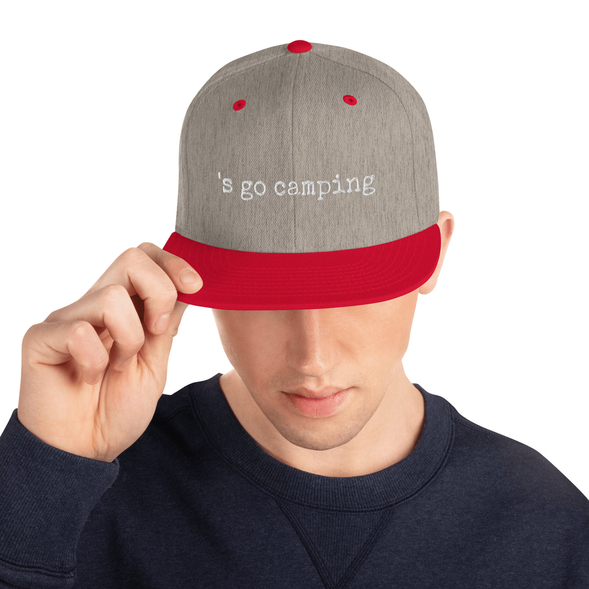 Let's Go Camping Snapback Hat