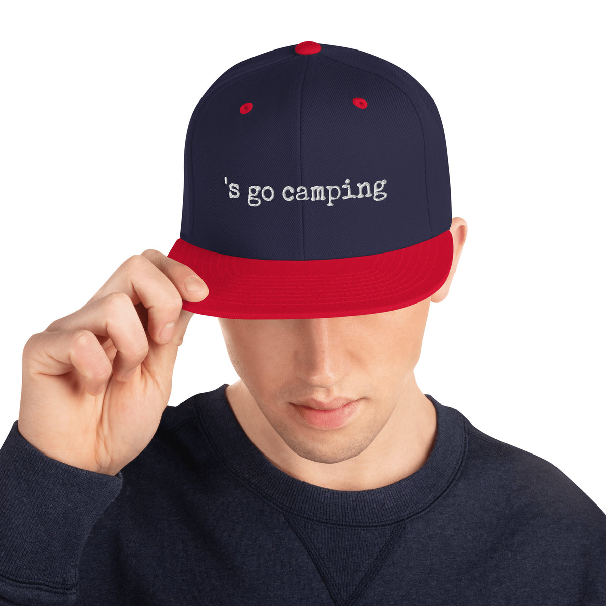 Let's Go Camping Snapback Hat