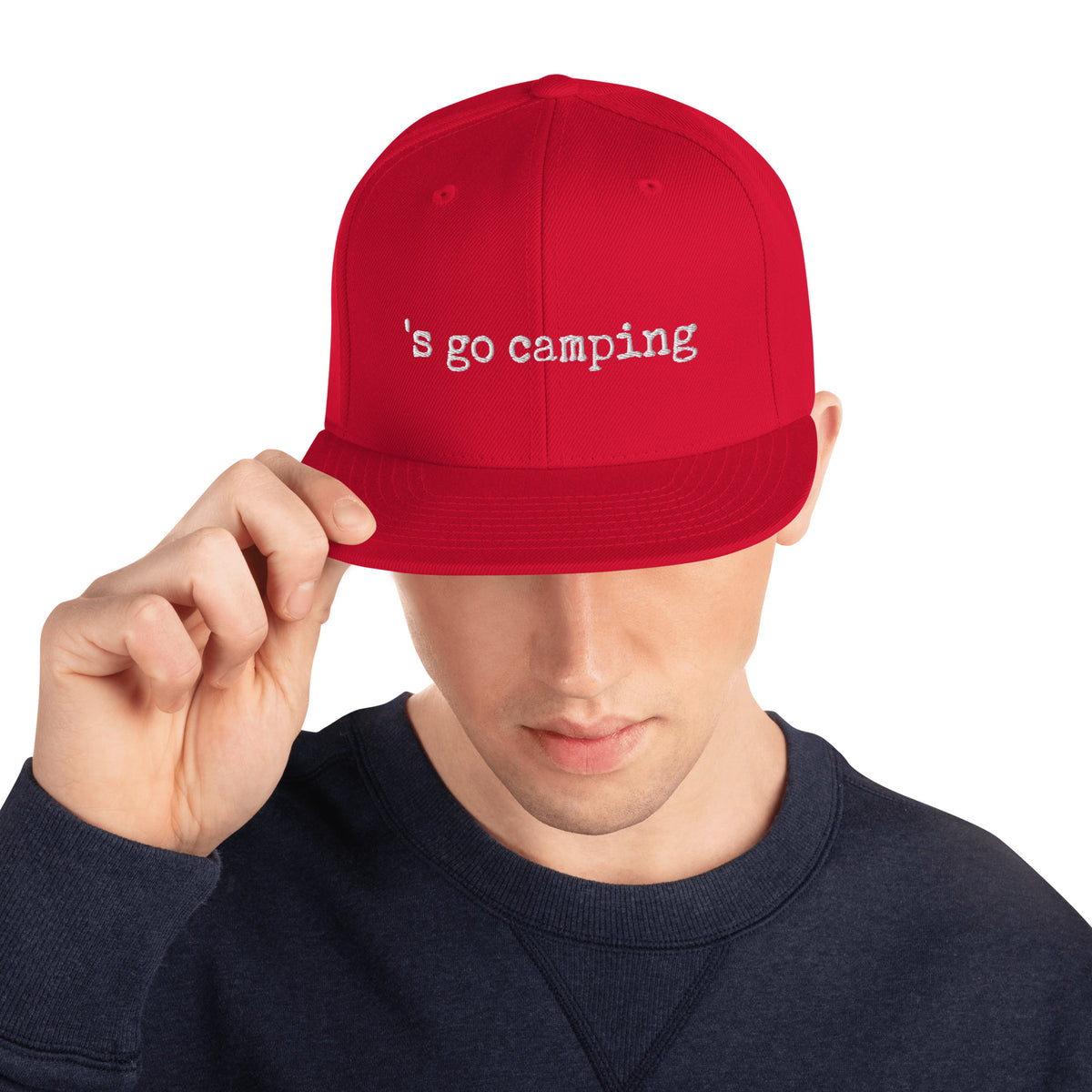 Let's Go Camping Snapback Hat