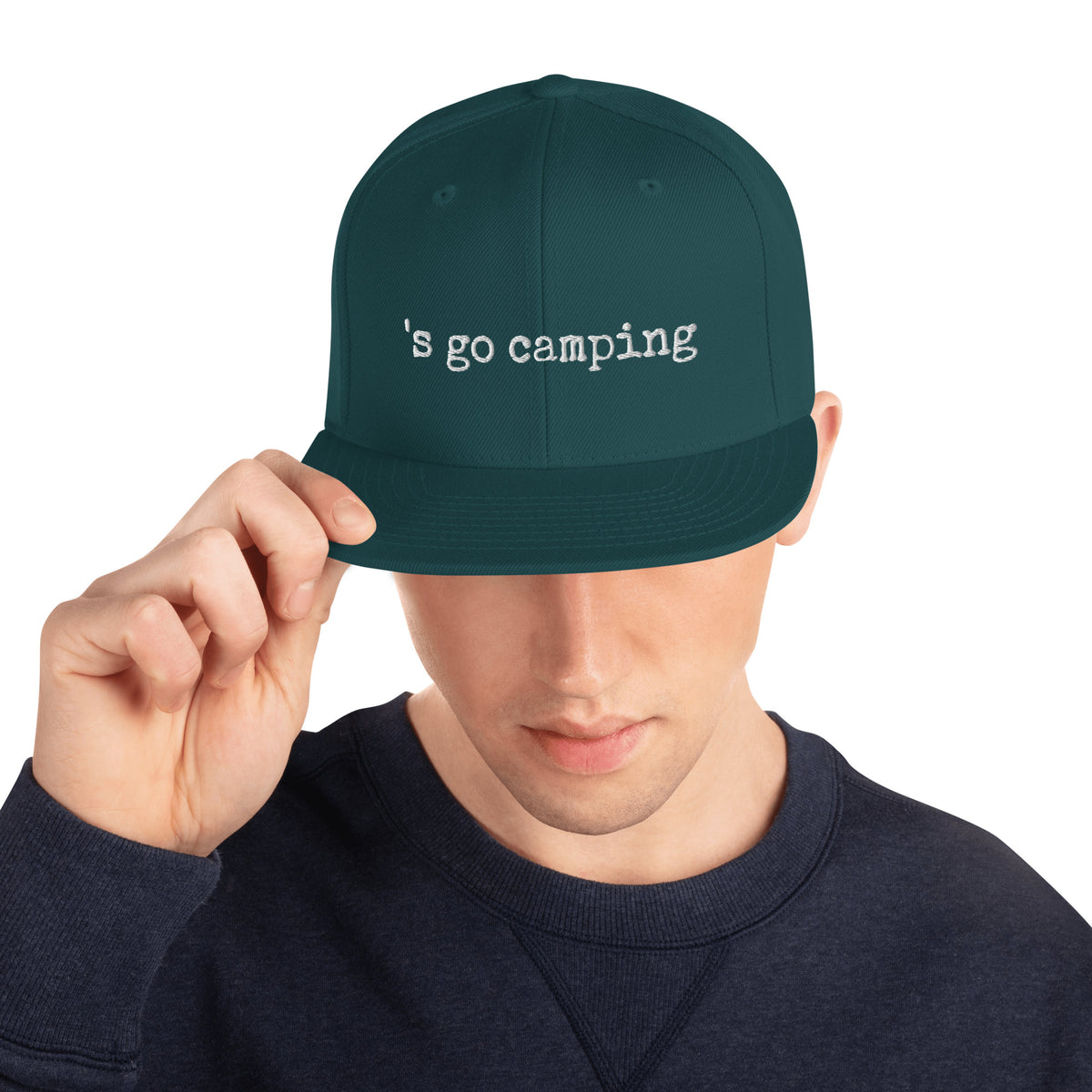 Let's Go Camping Snapback Hat