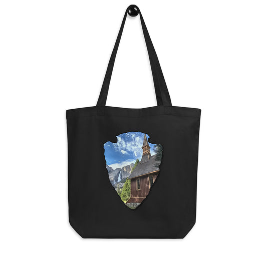 Church and Yosemite Falls Arrowhead Eco Tote Bag