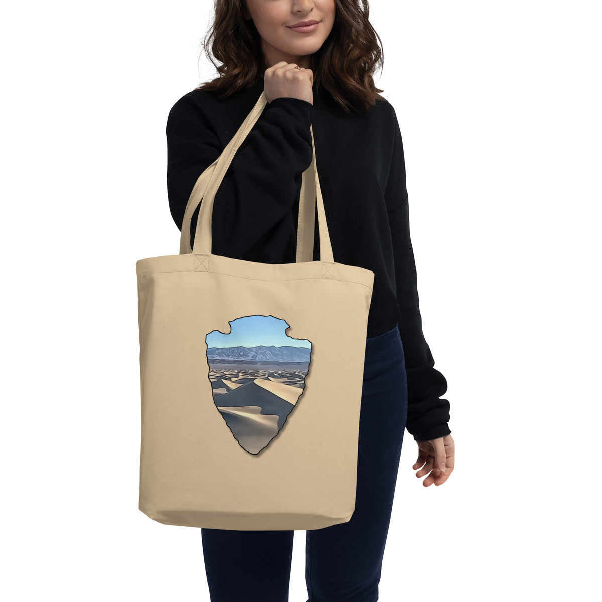 Mesquite Flat Sand Dunes Arrowhead Eco Tote Bag