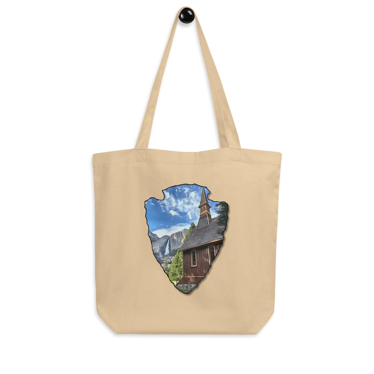 Church and Yosemite Falls Arrowhead Eco Tote Bag