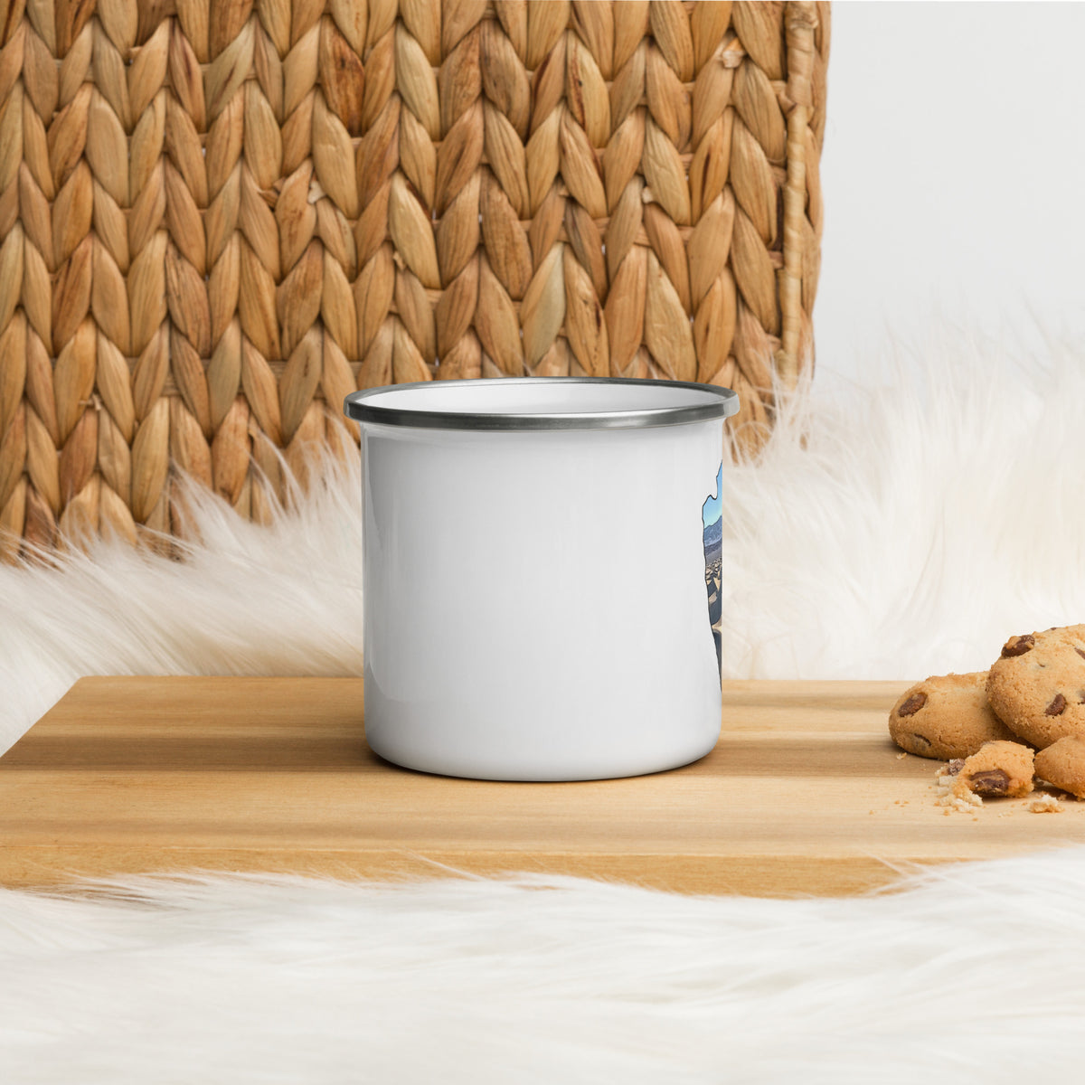 Mesquite Flat Sand Dunes Arrowhead Enamel Mug