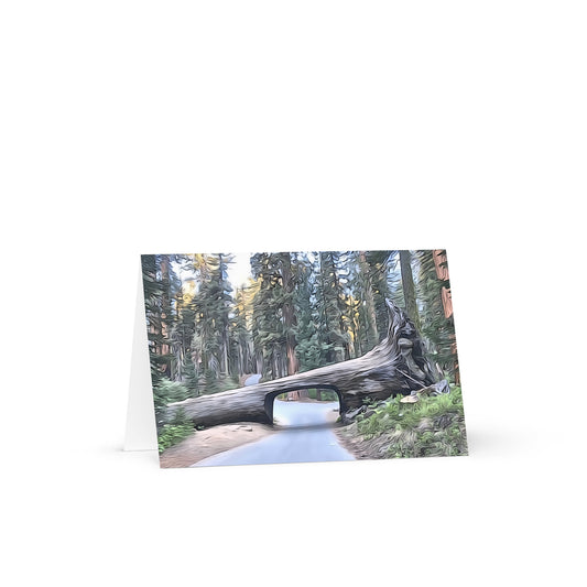 Tunnel Tree Greeting card