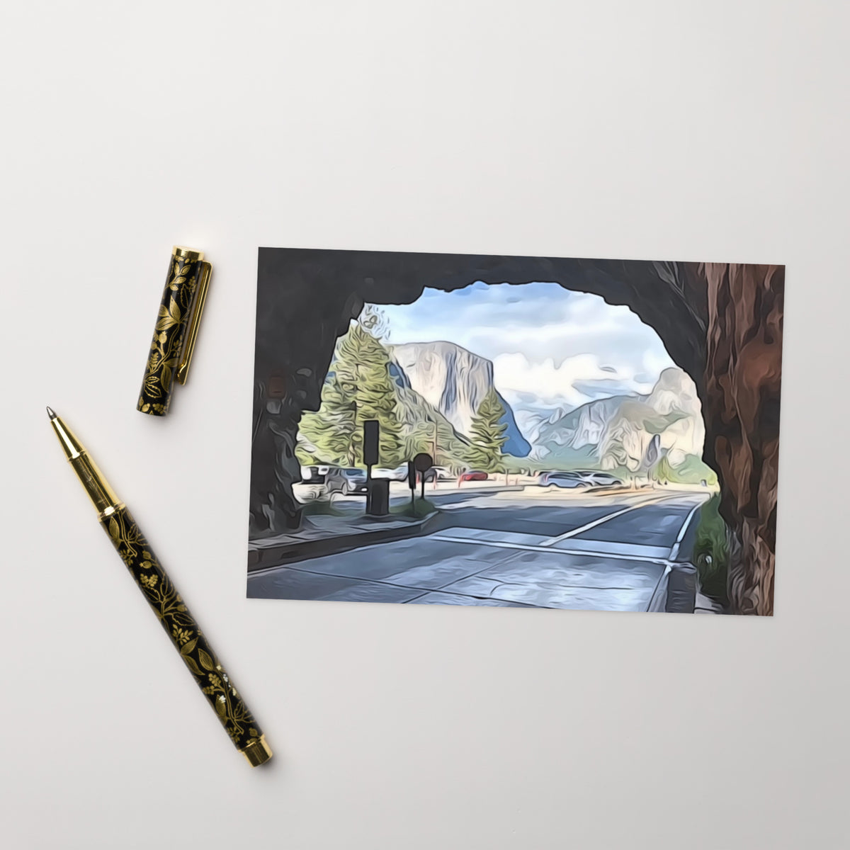 View from Tunnel at Tunnel View Greeting card