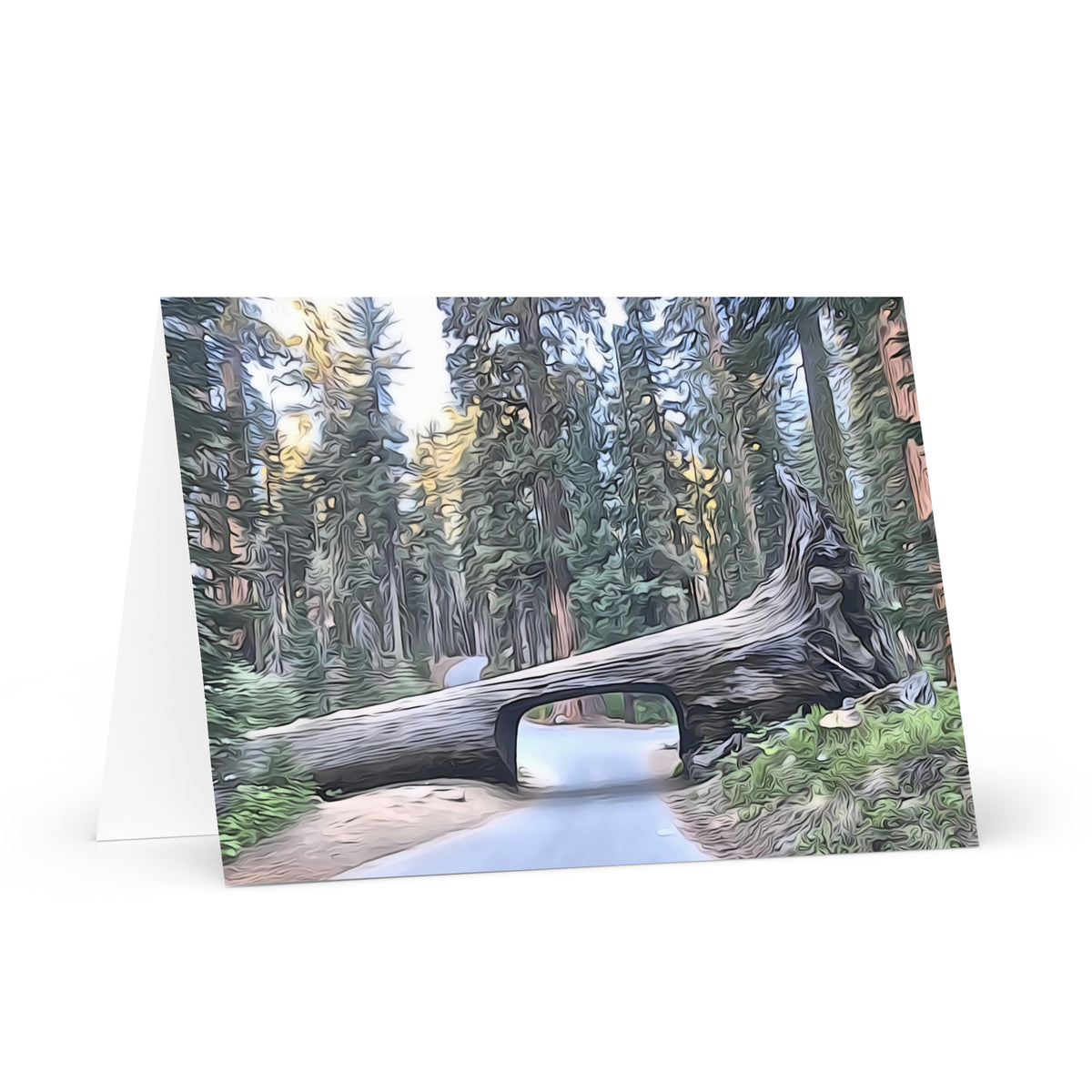 Tunnel Tree Greeting card