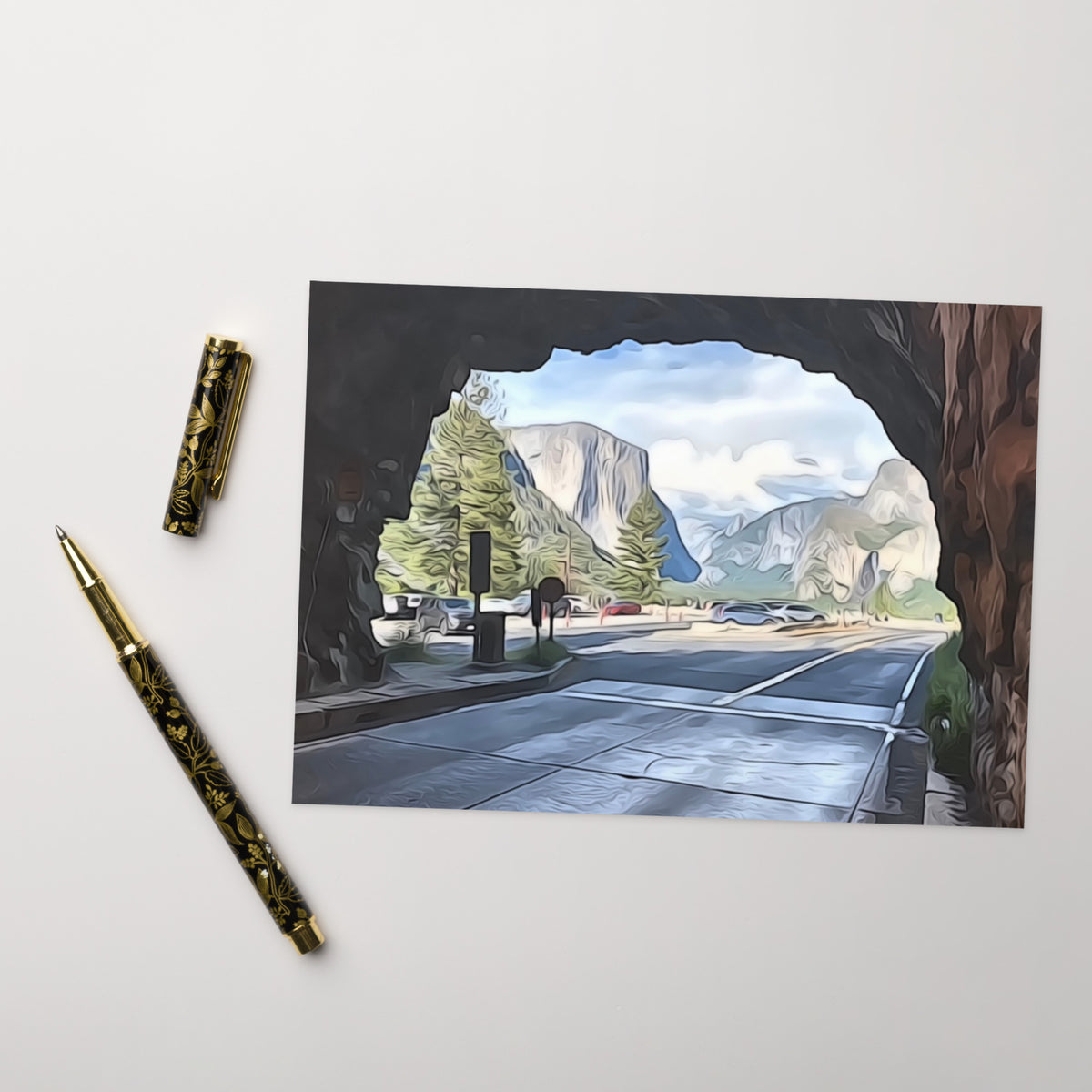 View from Tunnel at Tunnel View Greeting card