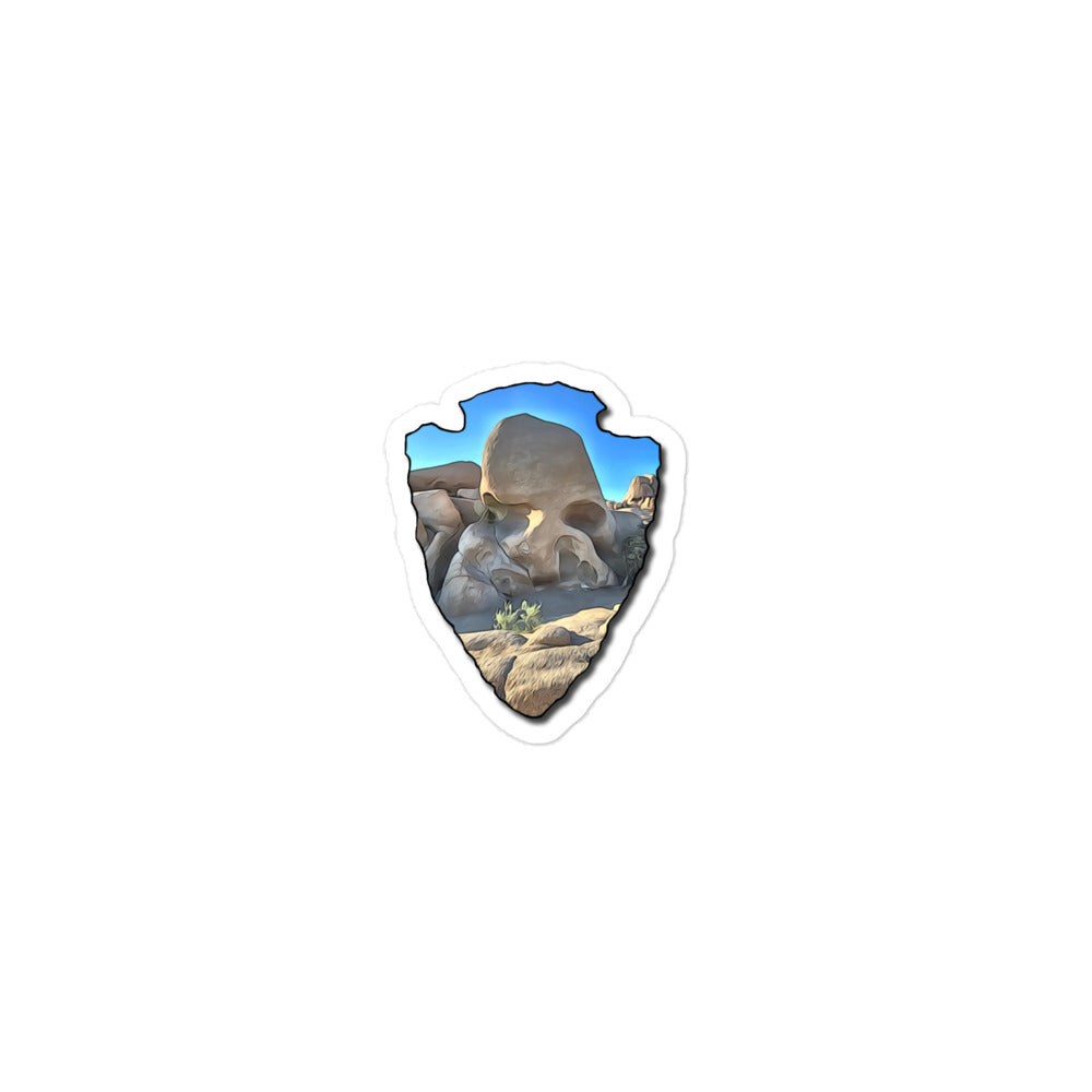 Skull Rock Arrowhead Bubble-free stickers