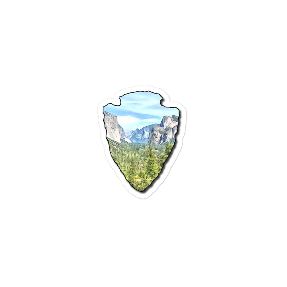 Tunnel View Arrowhead Bubble-free stickers