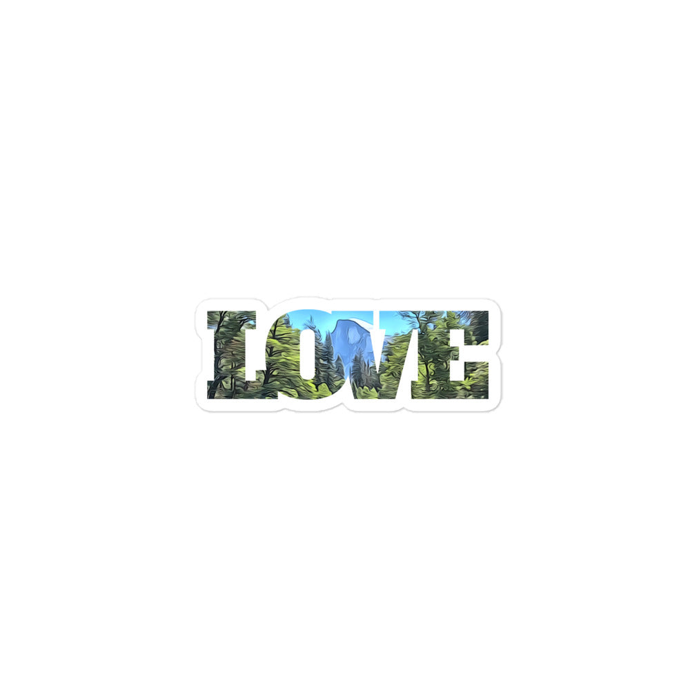 Half Dome LOVE Bubble-free stickers