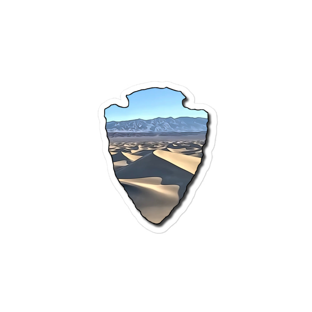Mesquite Flat Sand Dunes Arrowhead Bubble-free sticker