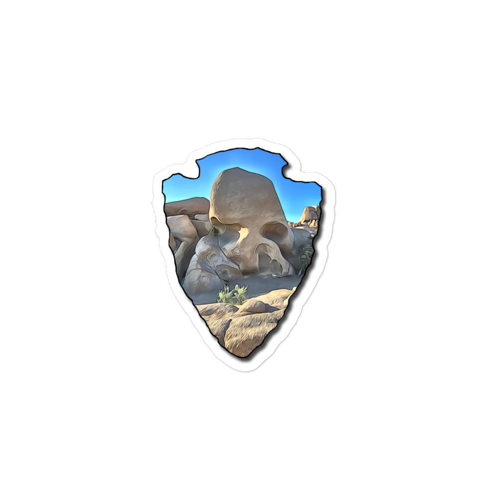 Skull Rock Arrowhead Bubble-free stickers