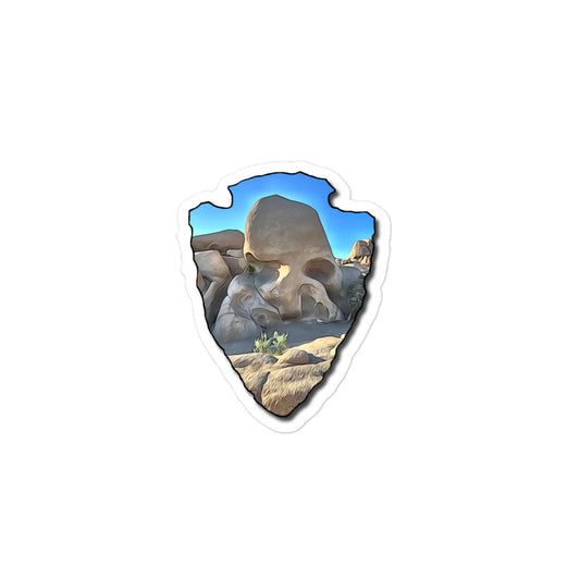 Skull Rock Arrowhead Bubble-free stickers
