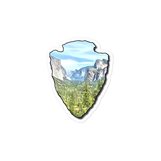 Tunnel View Arrowhead Bubble-free stickers