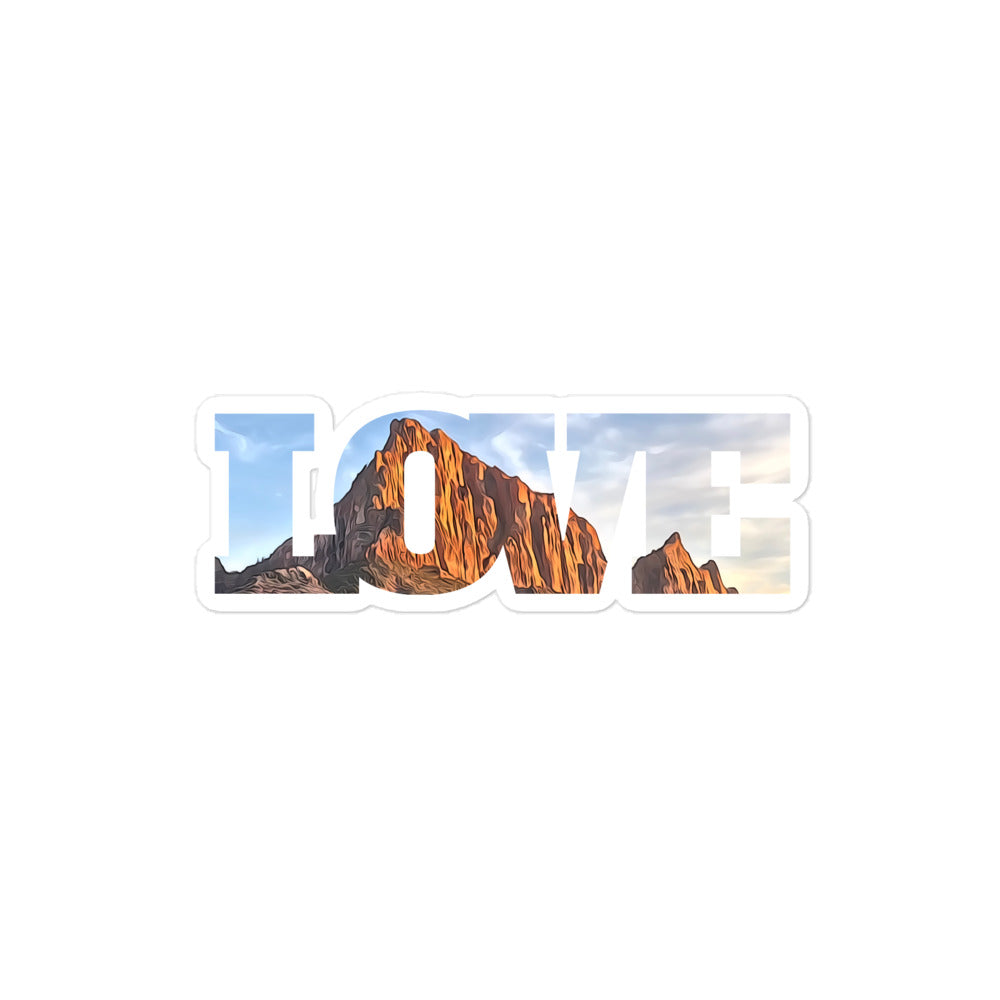 Watchman at Sunset LOVE Bubble-free stickers